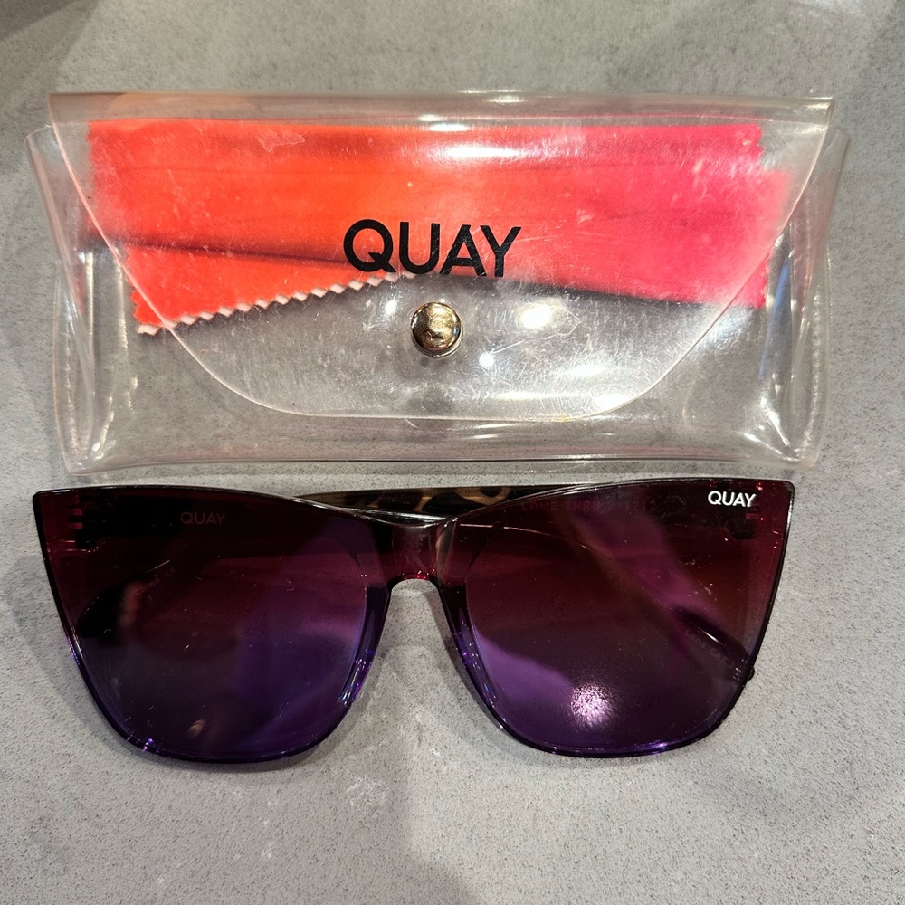 Quay Australia Come Thru 56mm Cat Eye Sunglasses